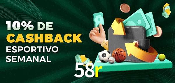 10% de bônus de cashback na 58r
